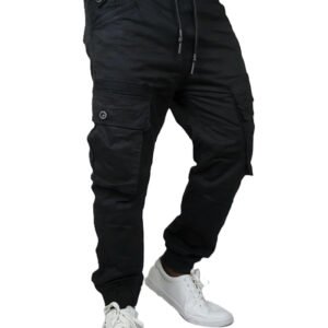 black cargo pants for men