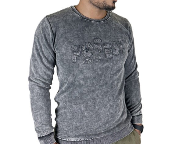 denim square full sleeve t shirt