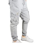 quality grey cargo pants in cheap