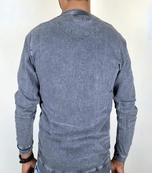 denim square full sleeve t shirt