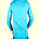 blue long sleeve men t shirt