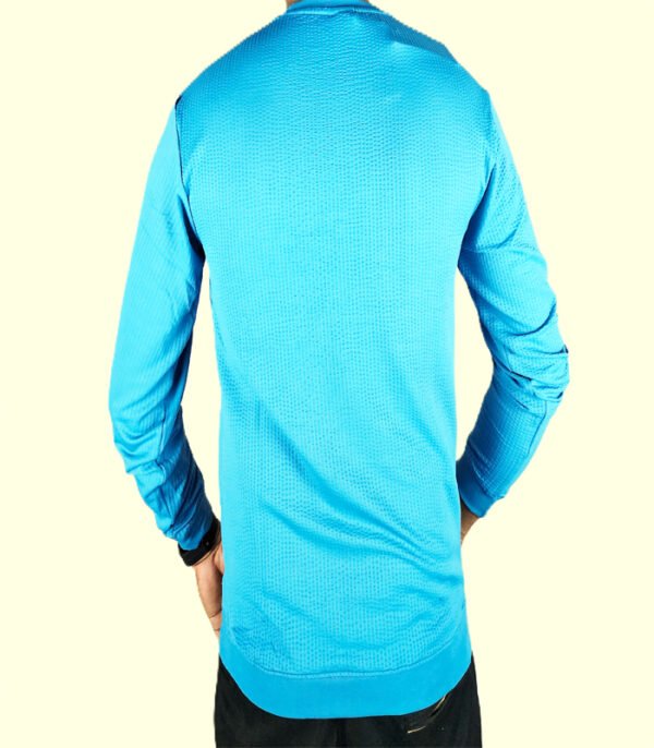 blue long sleeve men t shirt